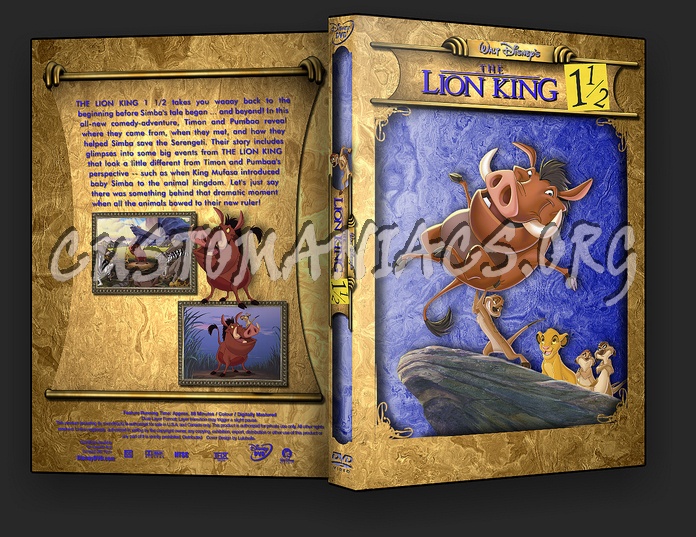 The Lion King 1 and a half dvd cover