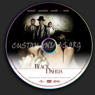 The Black Dahlia dvd label