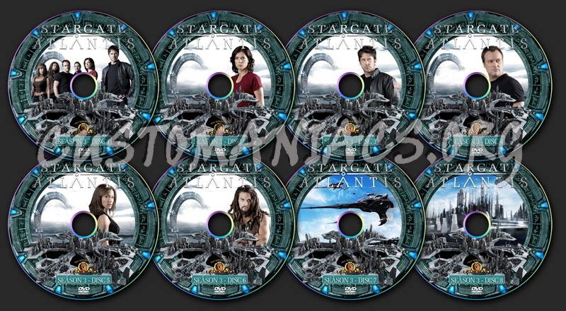 Stargate Atlantis - Season 3 dvd label