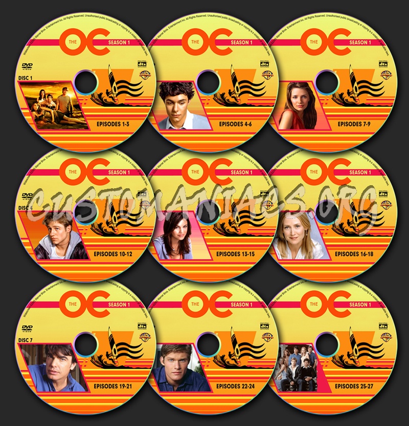 The O.C. - Season 1 dvd label