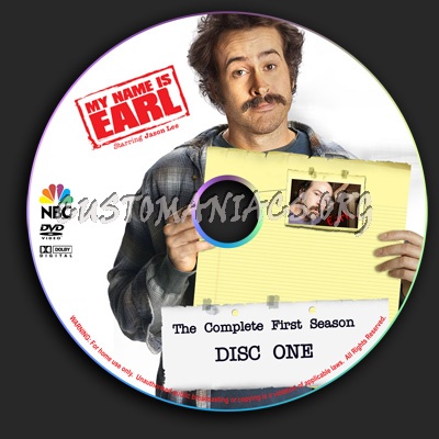 My Name Is Earl - Season 1 dvd label