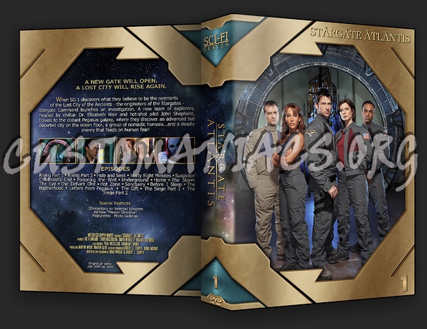 Stargate Atlantis dvd cover