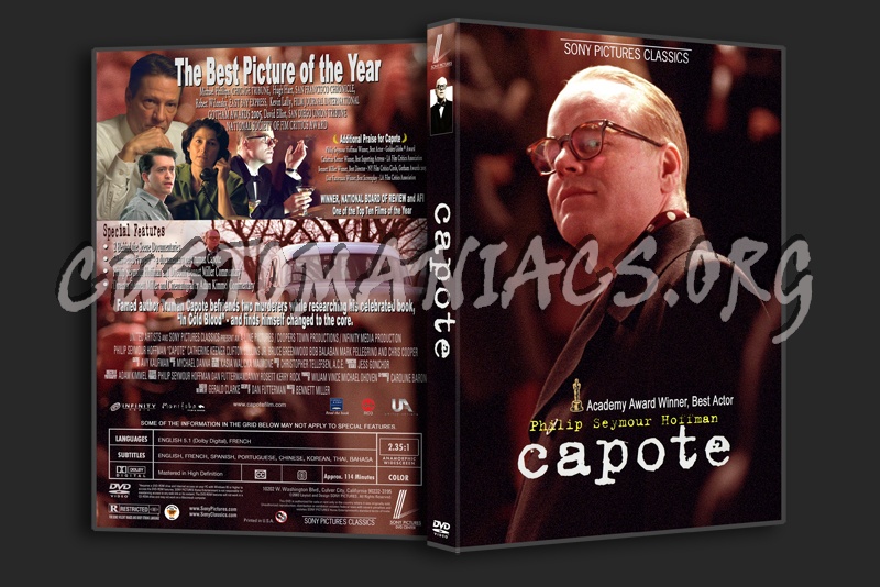 Capote 2005 dvd cover