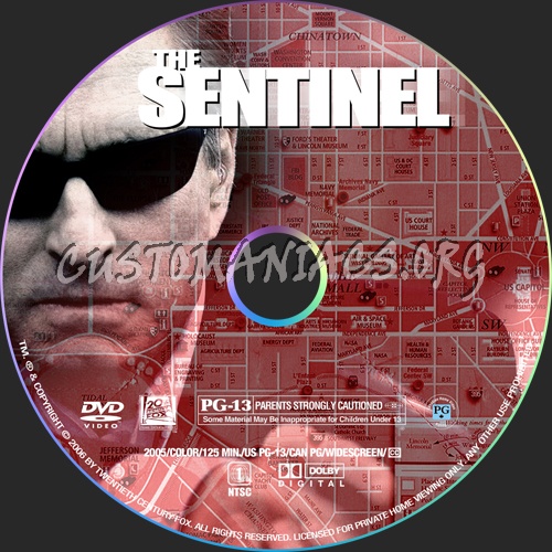 The Sentinel dvd label