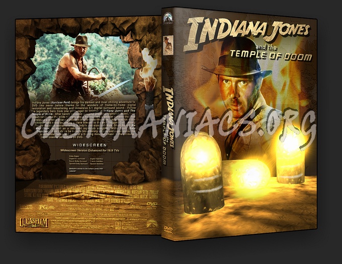 Indiana Jones and the Temple of doom dvd cover