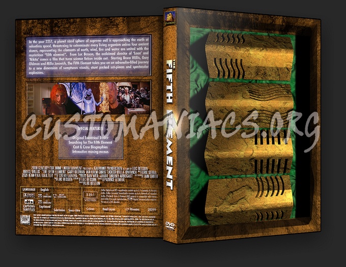 The Fifth Element dvd cover