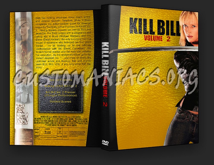 Kll Bill volume 2 dvd cover