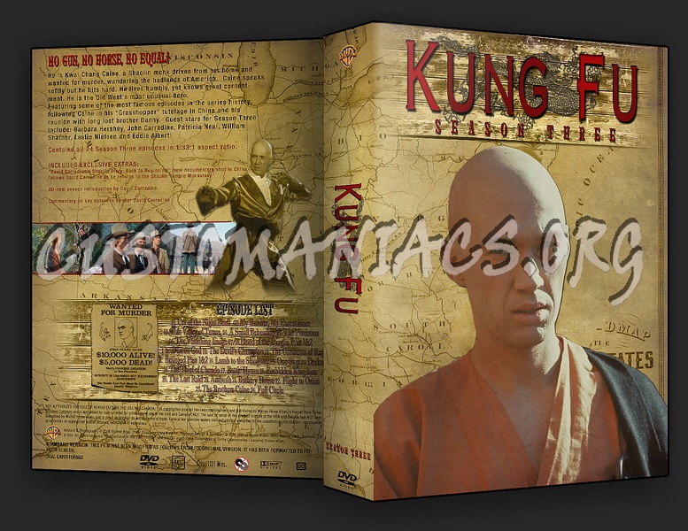 Kung Fu Season 1-3 dvd cover
