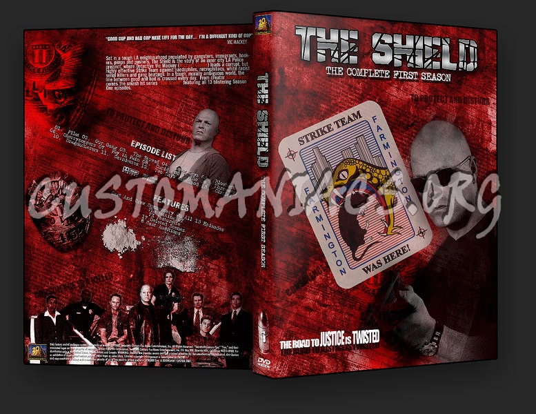 The Shield Season 1-5 dvd cover