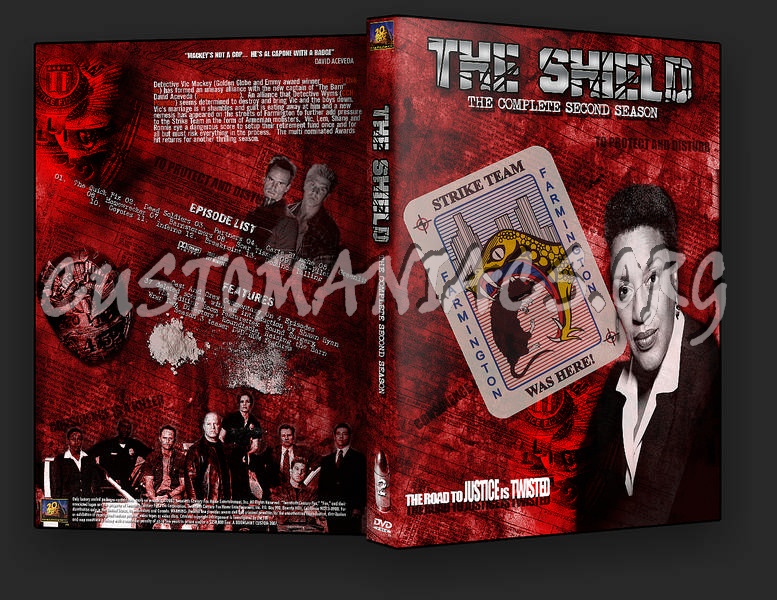 The Shield Season 1-5 dvd cover