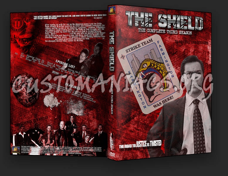 The Shield Season 1-5 dvd cover