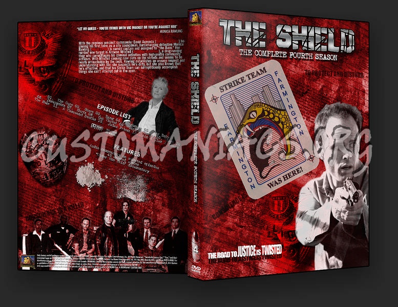 The Shield Season 1-5 dvd cover