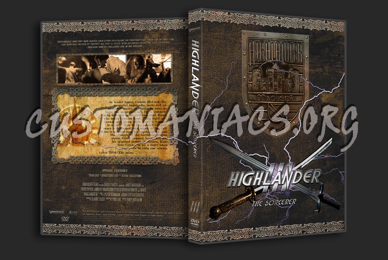 Highlander 3 Sorcerer dvd cover