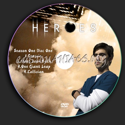 Heroes season 1 dvd label