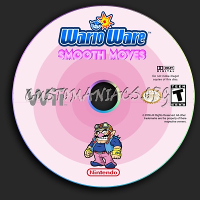 Wario Ware dvd label