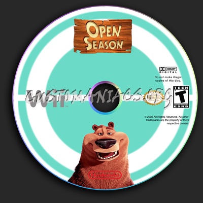 Open Season dvd label