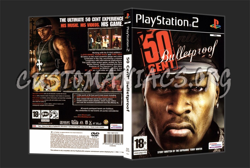 50 Cent Bulletproof dvd cover
