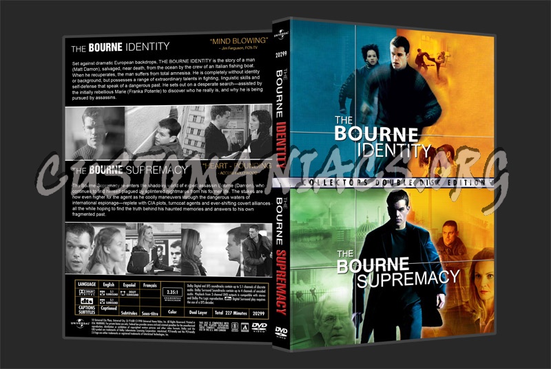 Bourne Identity / Supremacy dvd cover