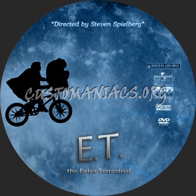 E.T. The Extra-terrestrial dvd label