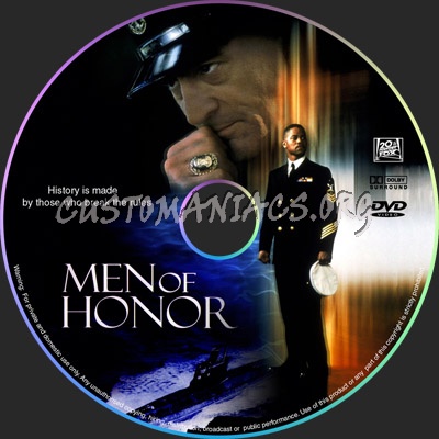 Men Of Honor dvd label