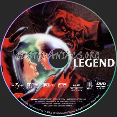 Legend dvd label