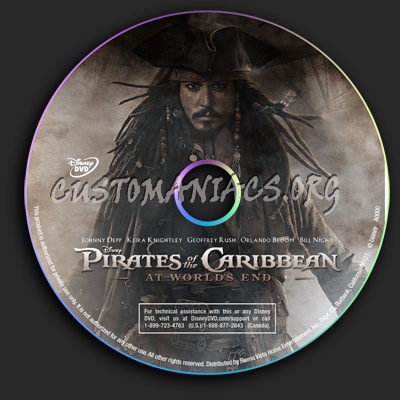 Pirates of the Caribbean  At World's End dvd label