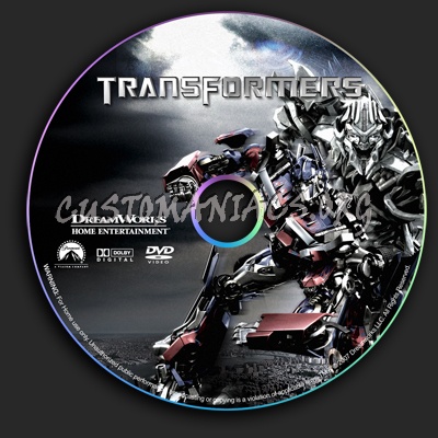 Transformers dvd label