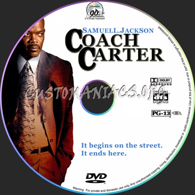 Coach Carter dvd label