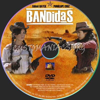 Bandidas dvd label