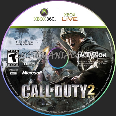 Call Of Duty 2 dvd label