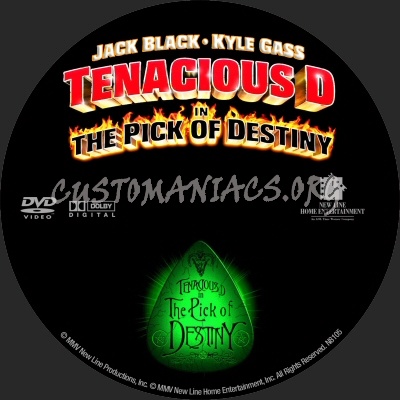 Tenacious D in the Pick of Destiny dvd label