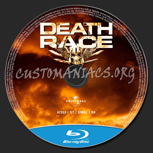 Death Race blu-ray label