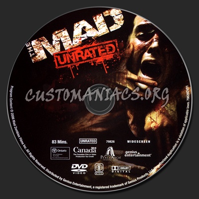 The Mad - Unrated dvd label