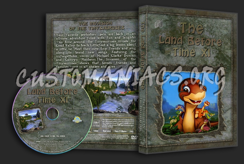The Land Before Time Volume 11 Invasion Of The Tinysauruses dvd cover