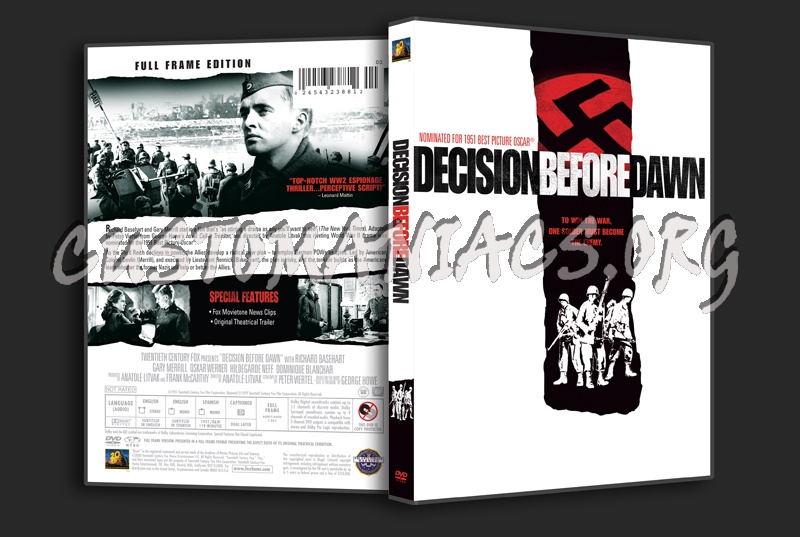 Decision Before Dawn dvd cover