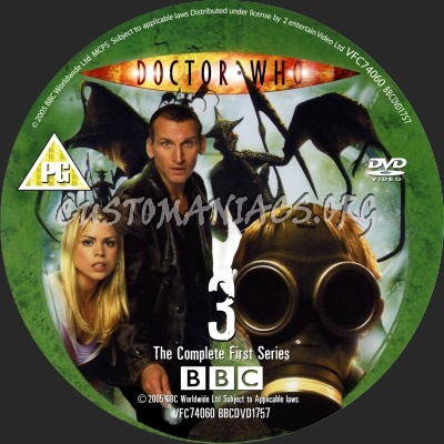 Doctor Who Series 1 dvd label