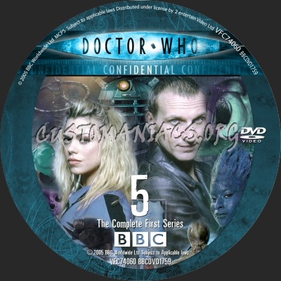 Doctor Who Series 1 dvd label