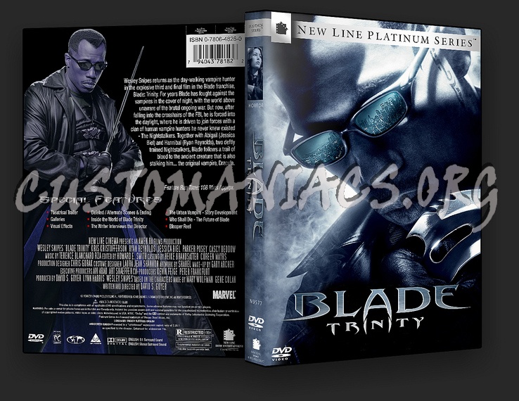 Blade Trinity dvd cover