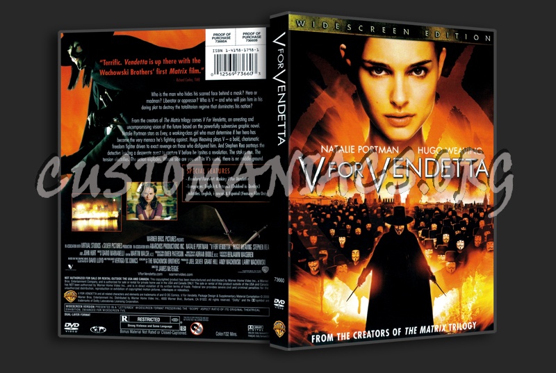 V For Vendetta dvd cover