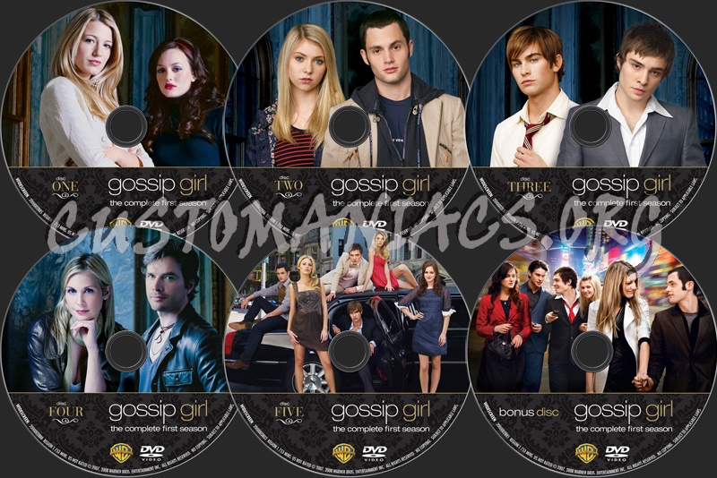 Gossip Girl Season 1 dvd label