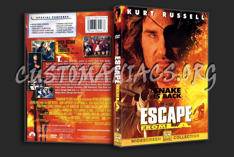 Escape From L.A. dvd cover