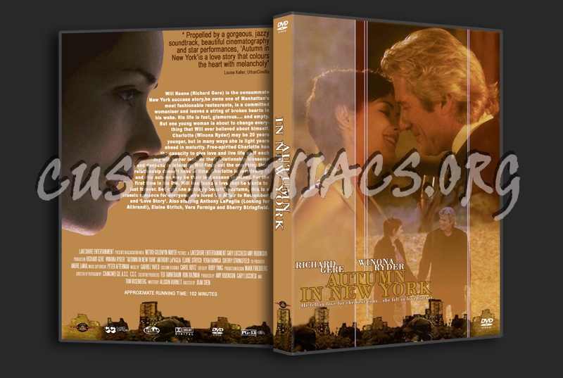 Autumn In New York dvd cover