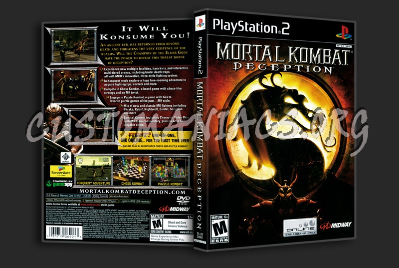 Mortal Kombat Deception dvd cover