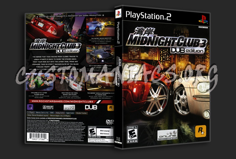 Midnight Club 3 Dub Edition dvd cover