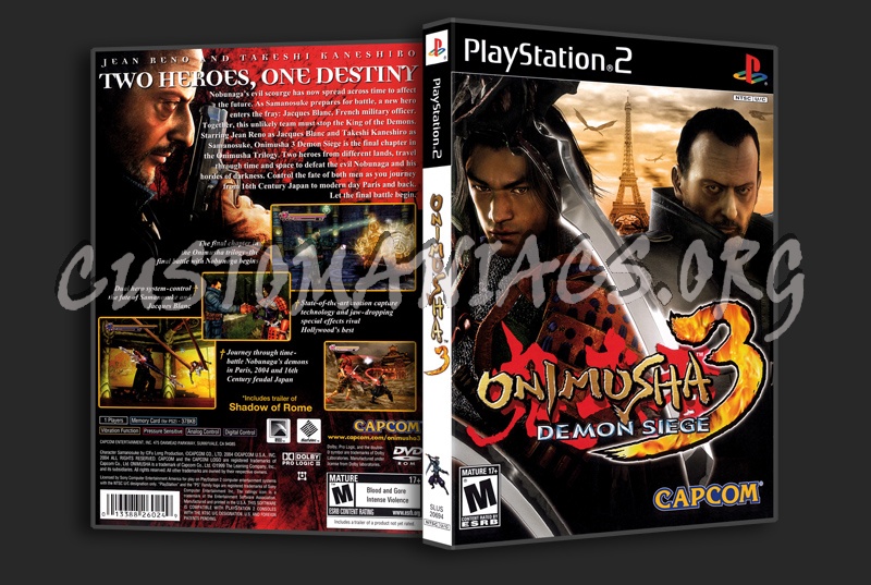 Onimusha 3 dvd cover