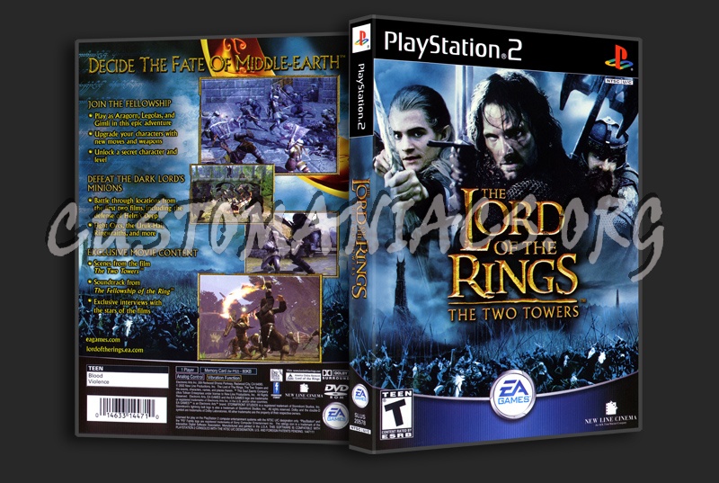 Lord Of The Rings The Two Towers dvd cover
