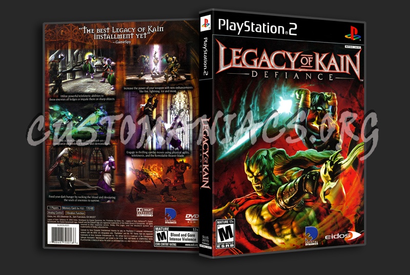 Legacy Of Kain Defiance dvd cover