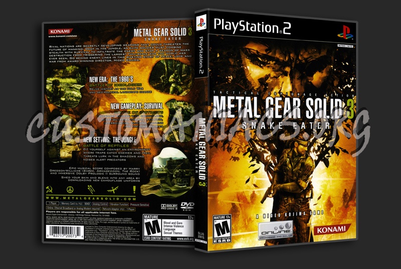 Metal Gear Solid 3 Snake Eater dvd cover