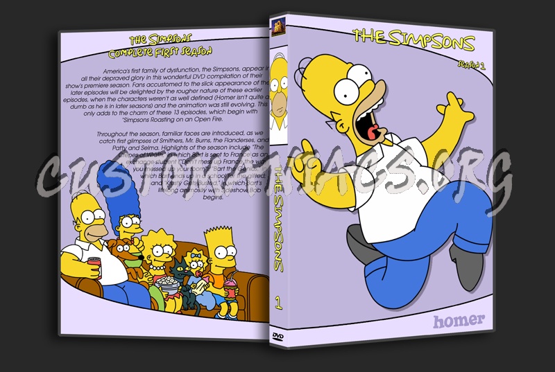 The Simpsons 1 - 9 dvd cover