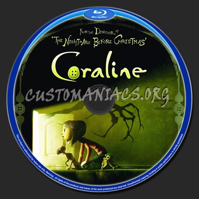 Coraline blu-ray label